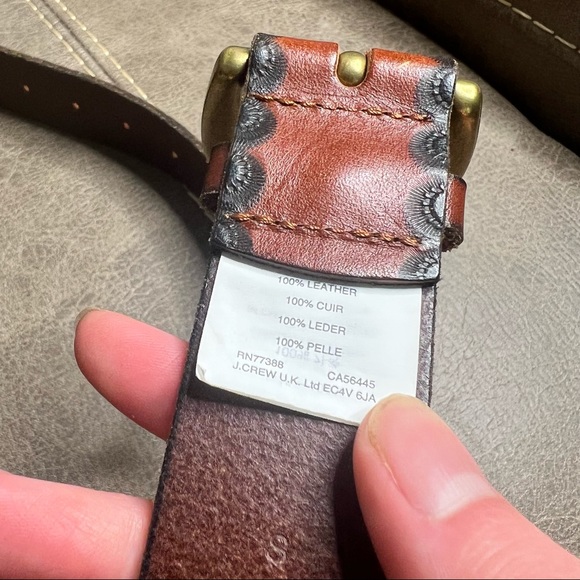 J Crew Leather Belt - Picture 3 of 5